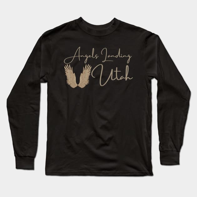 Angels Landing Utah Hiking Trail Long Sleeve T-Shirt by MalibuSun